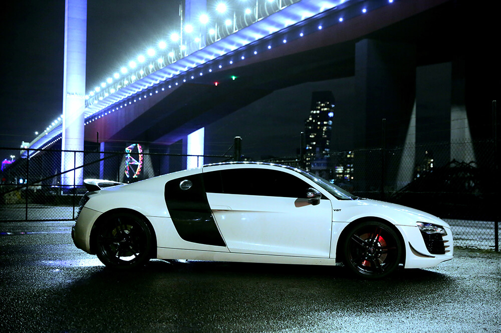 Audi R8 White Hire Melbourne